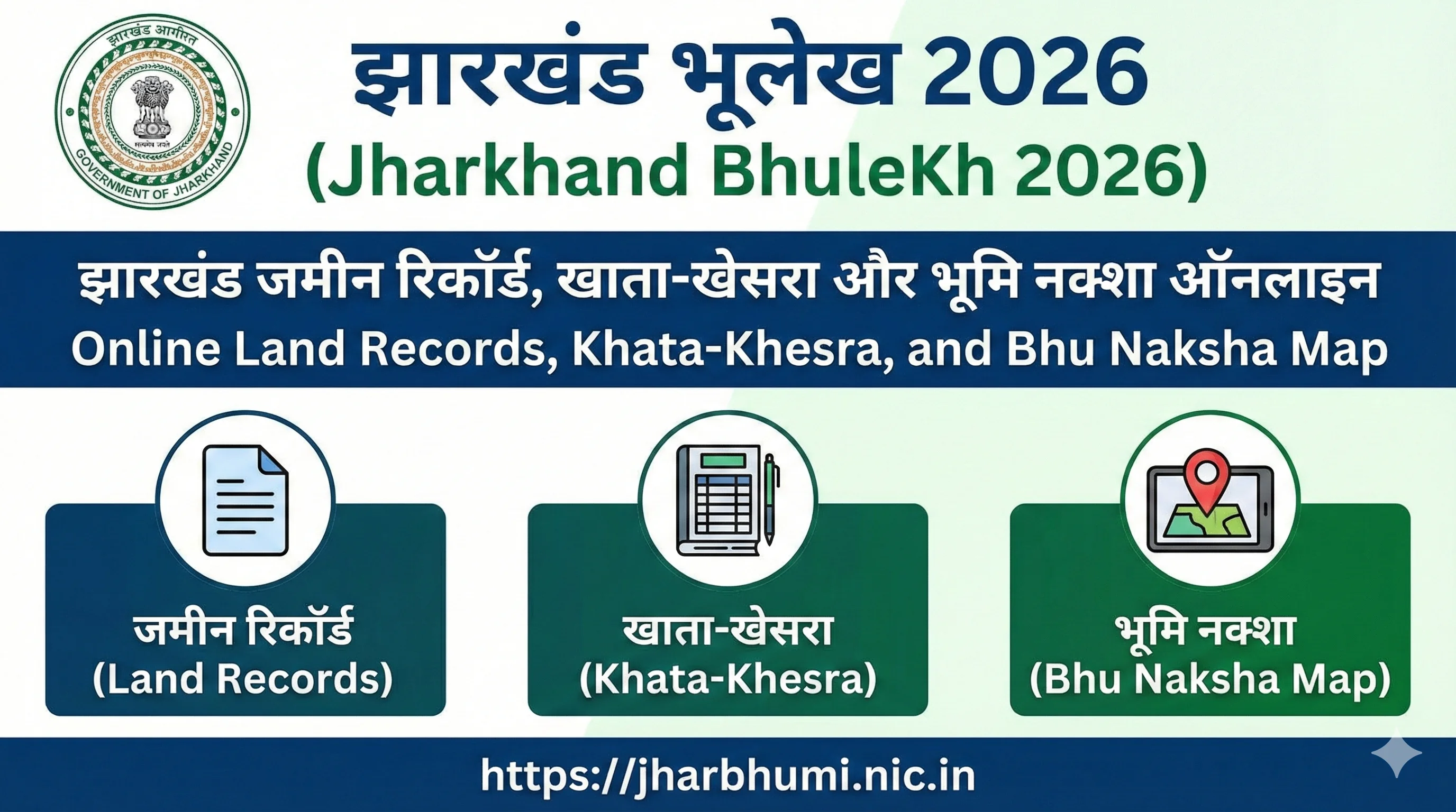 Jharkhand Bhulekh 2026 - Jharbhoomi, Khata Khesra and Land Records Online